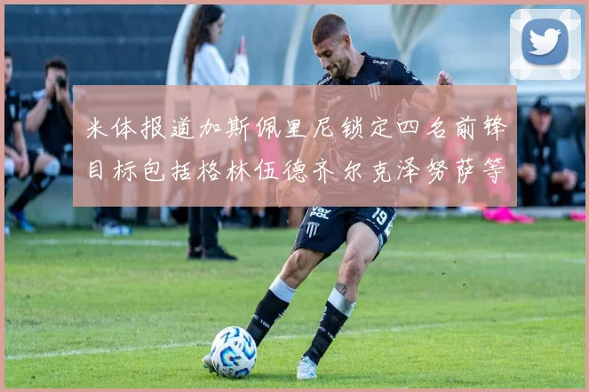 米体报道加斯佩里尼锁定四名前锋目标包括格林伍德齐尔克泽努萨等人